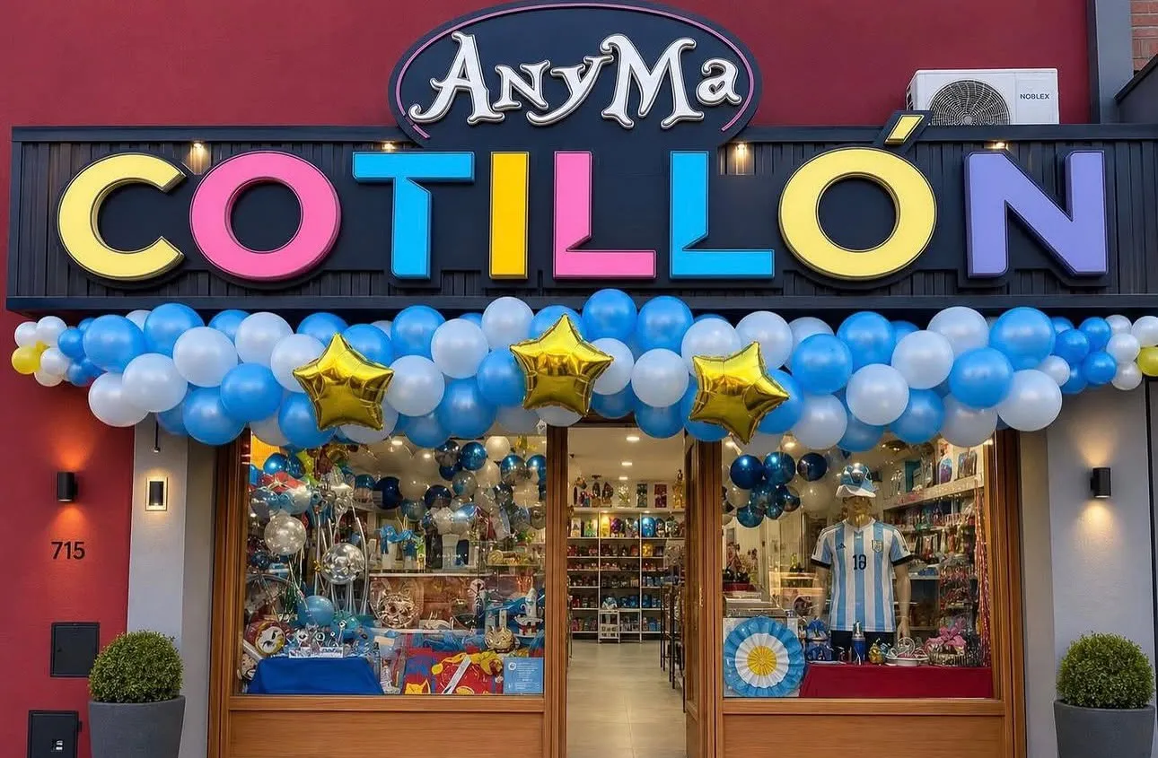 Frente del local AnyMa Cotillón en Quilmes